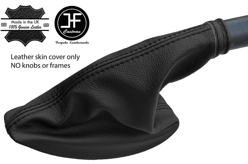 BLACK TOP GRAIN REAL LEATHER HANDBRAKE GAITER FITS RENAULT LAGUNA 2001-2007