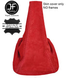 RED REAL SUEDE MANUAL GEAR GAITER FITS SUBARU IMPREZA WRX STI 1998-2000