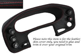RED STITCH SPEEDO DASH POD LEATHER SKIN COVER FITS PORSCHE 928 S S2 S4 90-95