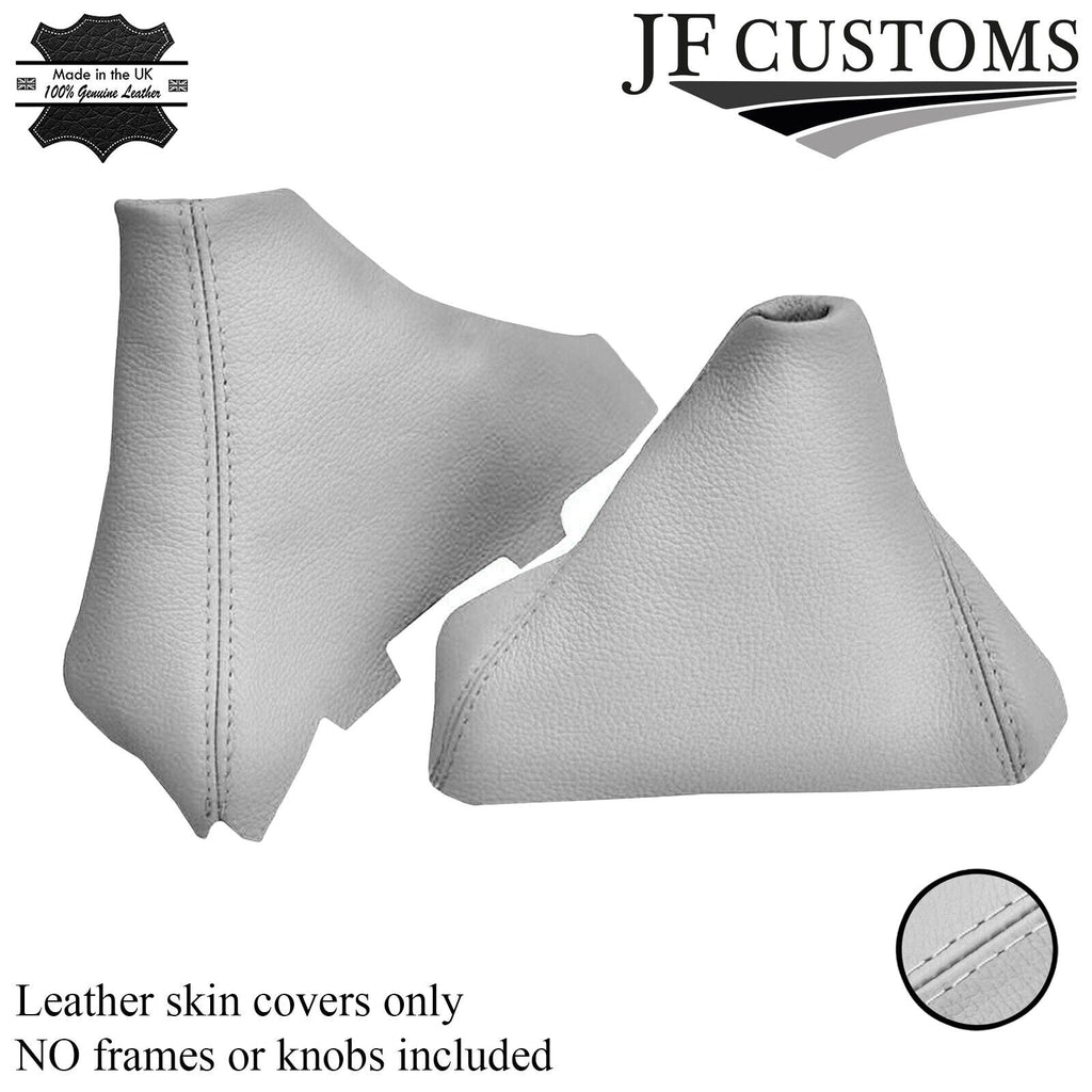 WHITE LEATHER FITS BMW E90 E91 E92 E93 MANUAL GEAR HANDBRAKE GAITER CUSTOM NEW