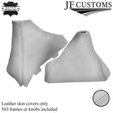 WHITE LEATHER FITS BMW E90 E91 E92 E93 MANUAL GEAR HANDBRAKE GAITER CUSTOM NEW