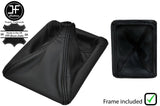 BLACK STITCH LEATHER MANUAL GEAR GAITER + PLASTIC FRAME FOR DODGE NITRO 07-12