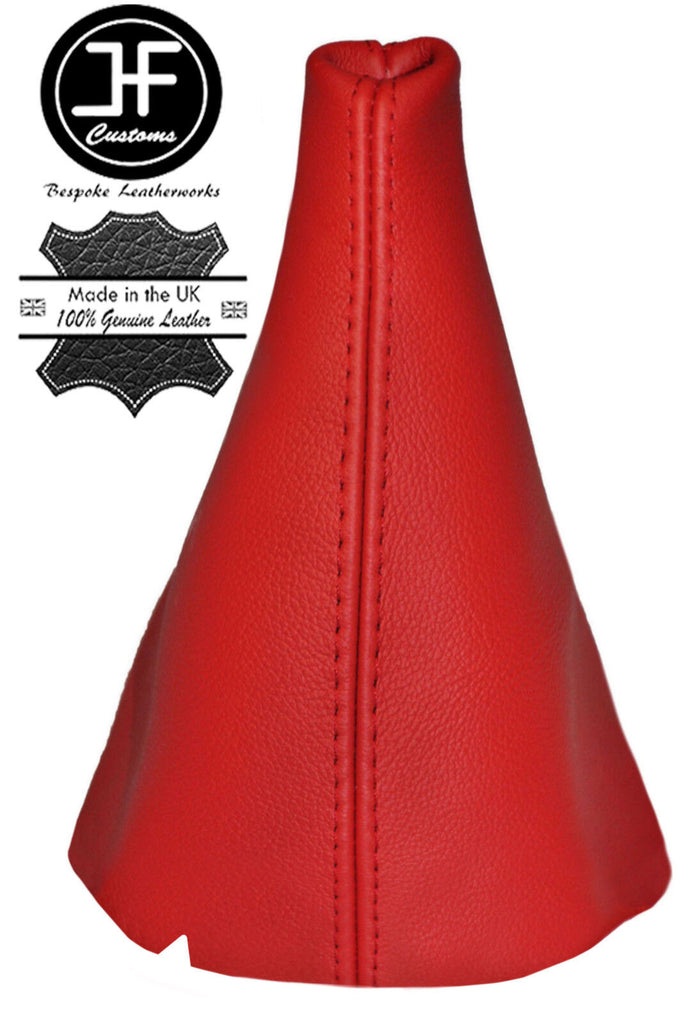 RED REAL LEATHER GEAR STICK GAITER FITS FORD B MAX B-MAX 2012-2016 CUSTOM NEW