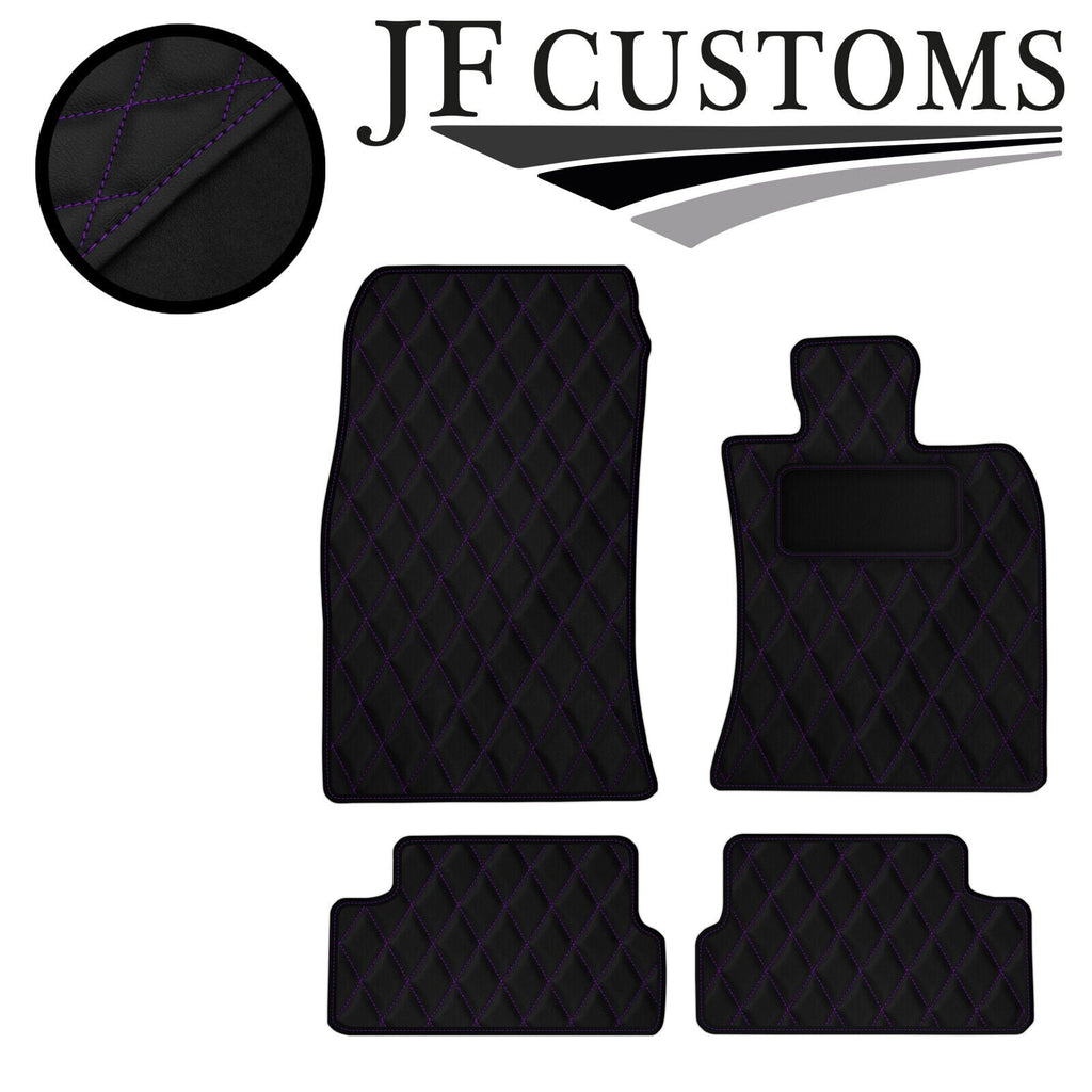 PURPLE DIAMOND STITCH VINYL 4XTAILORED FLOOR CARPET FOR BMW MINI S R56 07-14 JF1