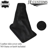 BLACK STITCH MANUAL LEATHER GEAR GAITER FITS LANDROVER DISCOVERY 4 2009-2014