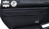 BLACK STICH 2X REAR DOOR CARD TRIM COVERS FITS SUBARU IMPREZA WRX STI  01-04