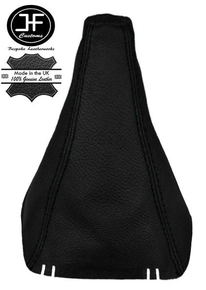 BLACK STITCHING REAL LEATHER MANUAL GEAR GAITER FITS SEAT LEON 1P 2005?2011