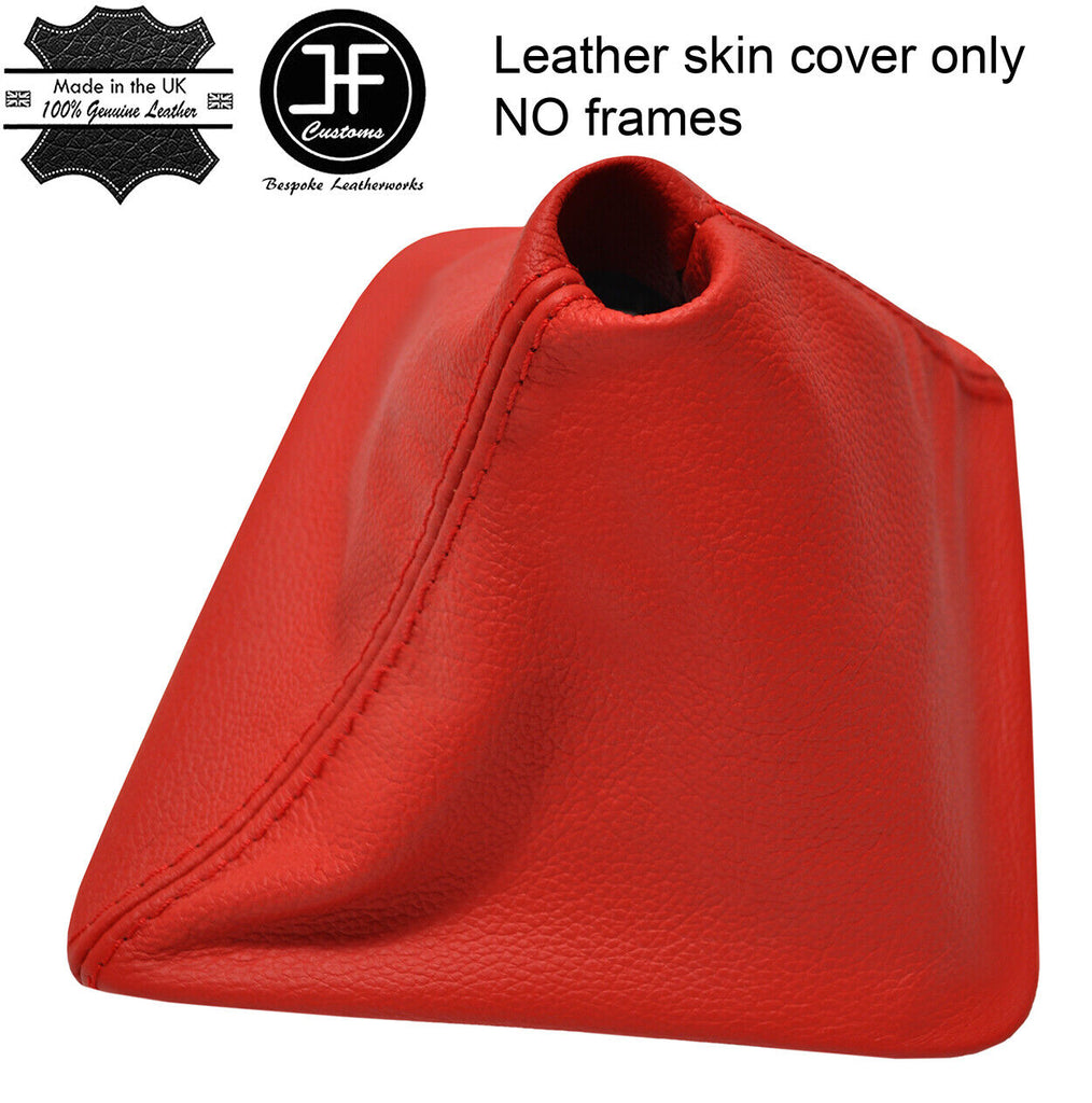 RED TOP GRAIN REAL LEATHER MANUAL GEAR GAITER FITS RENAULT KANGOO 2 2008-2016