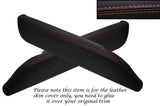 ORANGE STITCH 2X FRONT DOOR ARMREST SKIN COVERS FITS DATSUN 260Z 280Z 79-83