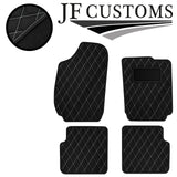 WHITE DIAMOND STITCH VINYL 4XTAILORED FLOOR CARPET FOR FIAT STILO 01-07 JF1