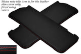RED STITCH 2X SUN VISORS LEATHER COVERS FITS MERCEDES W108 STACKLIGHT 65-72