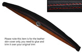 RED STITCHING TOP DASH DASHBOARD LEATHER SKIN COVER FITS ROVER P4 CUSTOM NEW