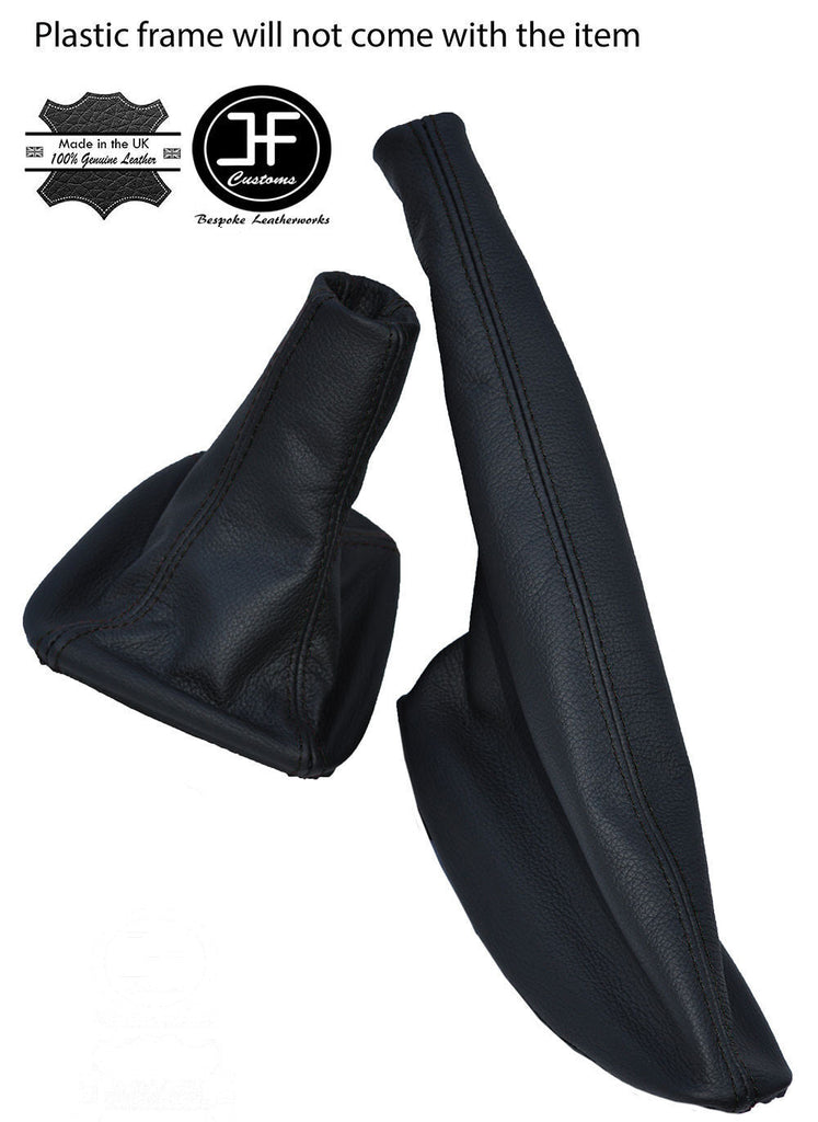 BLACK STICH LEATHER GEAR HANDBRAKE GAITER FITS SEAT IBIZA CORDOBA 6K 1993-1999