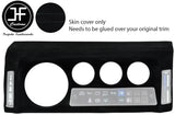 BLACK STITCH SPEEDO SURROUND REAL SUEDE COVER FITS DEFENDER 90 110 1983-2006