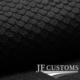 BLACK LEATHER SCALE PATTERN 100cm x 150cm QUALITY PREMIUM CRAFT TEXTILE DSG1