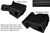 WHITE STITCH STEERING SHROUD SKIN COVER FITS LAND ROVER DEFENDER 90 110 83-06