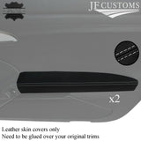 L GREY STITCH 2X FRONT DOOR CARD ARMREST COVER FOR PORSCHE 718 CAYMAN 982 16-22
