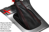 RED STITCHING LEATHER MANUAL GEAR GAITER FITS SUBARU OUTBACK 2004-2007