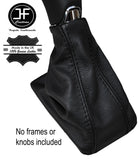 BLACK STITCHING MANUAL LEATHER GEAR GAITER FITS SKODA FABIA 2014-2016 CUSTOM NEW