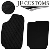 BLACK DIAMOND STITCH VINYL 4XTAILORED FLOOR CARPET FOR FIAT STILO 01-07 JF1