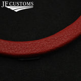 FITS VW VOLKSWAGEN FOX 05-12 DARK RED LEATHER GEAR SURROUND + FRAME CUSTOM NEW