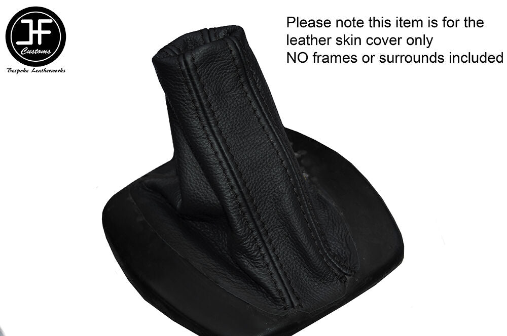 BLACK STICH AUTO AUTOMATIC LEATHER SKIN GEAR GAITER FITS ASTON MARTIN DB7 94-03