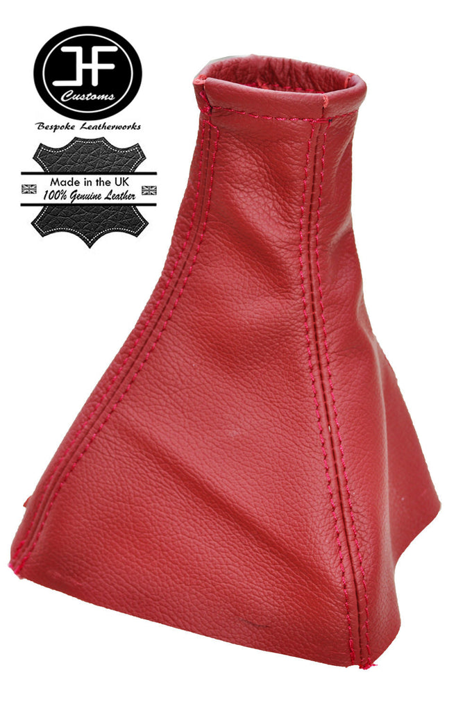 RED REAL LEATHER MANUAL GEAR STICK GAITER FITS OPEL VAUXHALL CORSA C 00-06