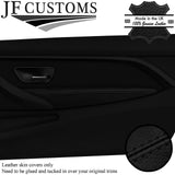 BLACK STITCH LEATHER FRONT DOOR ARMREST COVERS FOR BMW F32 F33 F82 F83