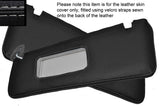 GREY STITCH 2X SUN VISORS LEATHER COVERS FITS BMW E31 8 SERIES 840 850 90-99
