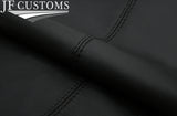 BLACK STITCH LEATHER MANUAL GEAR GAITER +PLASTIC FRAME FOR BMW E81 E82 E87 E88