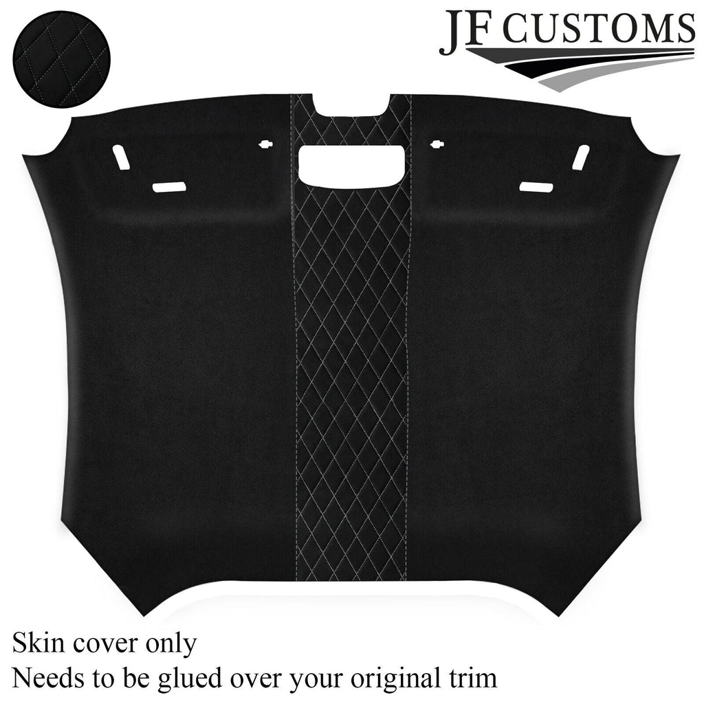 DSG2 LIGHT GREY DIAMOND STITCH LUXE SUEDE HEADLINER COVER FITS AUDI TT MK3 15-19