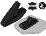 RED & TRI STITCH LEATHER AUTOMATIC GEAR HANDBRAKE GAITER FITS BMW E39 96-03