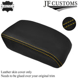FITS VW GOLF MK5 MK6 yellow stitch LEATHER ARMREST COVER LEATHER CUSTOM NEW