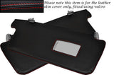RED STITCH FITS FORD RANGER 2005-2010 2X SUN VISORS LEATHER SKIN COVERS ONLY