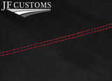 RED STITCH SUEDE MANUAL GEAR GAITER +PLASTIC FRAME FITS AUDI A4 B7 2005-2008