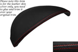 RED STITCH SPEEDO HOOD INSTRUMENT LEATHER SKIN COVER FITS MAZDA MX5 MK3 05-13