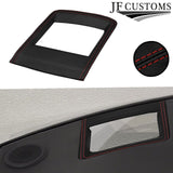 FITS CORVETTE C6 05-13 D RED STITCH LEATHER HUD DISPLAY BEZEL TRIM COVER+FRAME