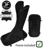 BLACK STITCH REAL SUEDE AUTOMATIC GEAR GAITER+FRAME FOR RANGE ROVER SPORT 05-11