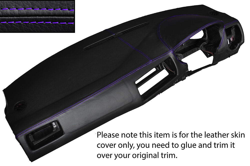 PURPLE STITCH DASH DASHBOARD SKIN COVER FITS VW GOLF MK4 4 IV BORA JETTA 98-05