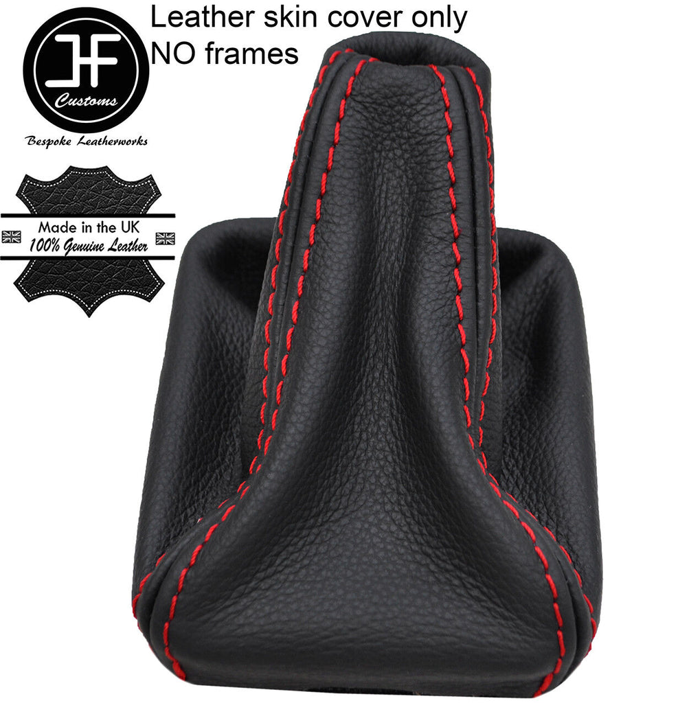 RED STITCH TOP GRAIN LEATHER MANUAL GEAR GAITER FITS MERCEDES SLK R170 96-04