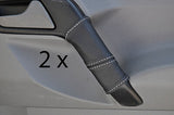 white stitch FITS MERCEDES SPRINTER & VW CRAFTER 06-12 2X DOOR HANDLE COVERS