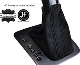 BLACK STITCH DSG AUTO AUTOMATIC LEATHER GEAR GAITER FITS VW SHARAN 7N 2010-2015