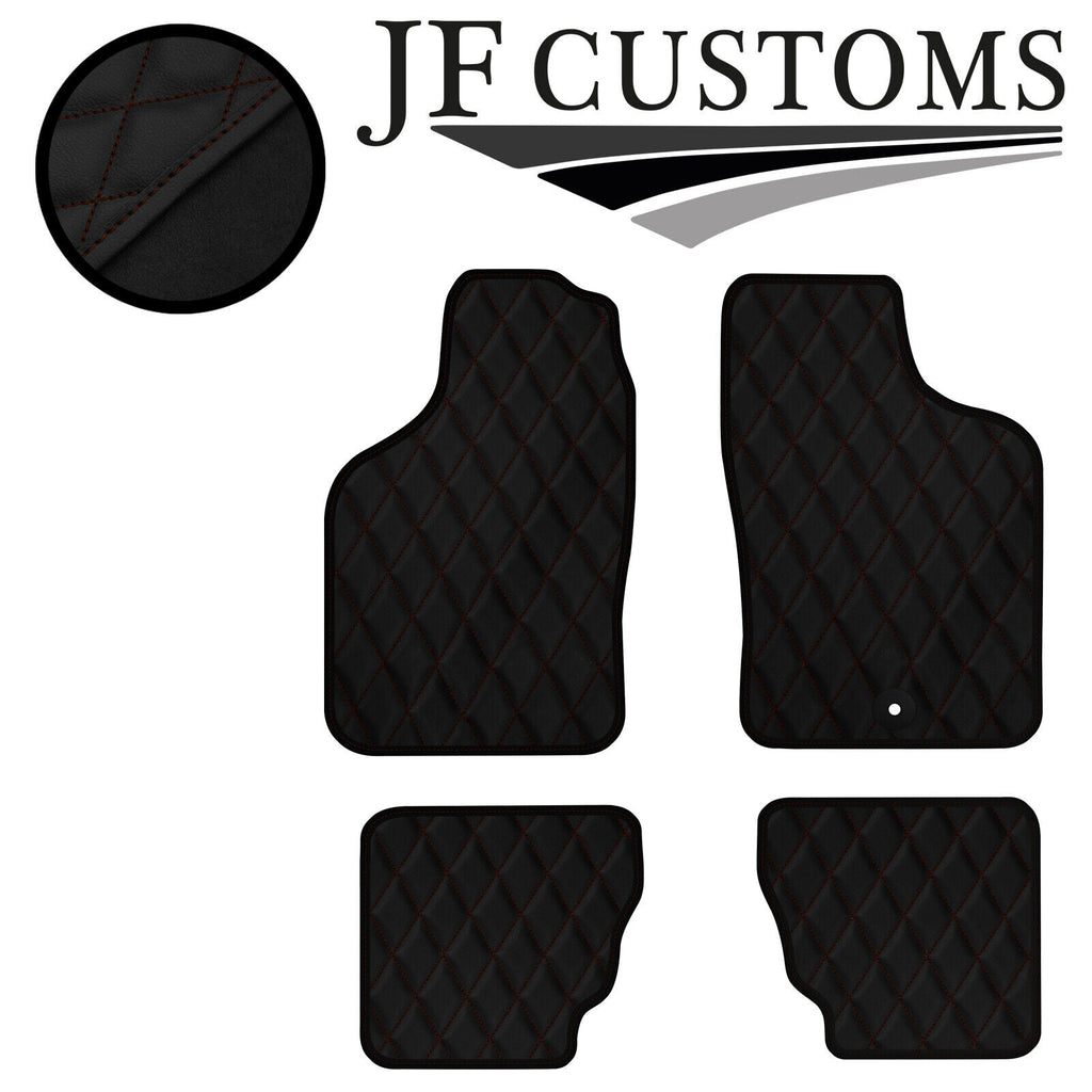 BROWN DIAMOND VINYL 4X TAILORED FLOOR CARPETS FOR SAAB 900 CONVERTIBLE 94-98