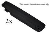 FITS LANDROVER RANGE ROVER SPORT 2X ARMREST black stitch LEATHER COVERS
