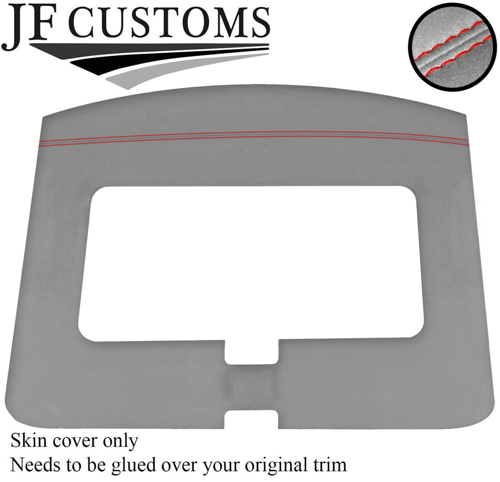 RED STITCH ROOF HEADLINING LIGHT GREY LUXE COVER FOR TOYOTA MR2 MK1 84-90 JF1