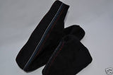FITS BMW E46  AUTO GEAR & HANDBRAKE GAITER SUEDE TRI STITCH CUSTOM NEW