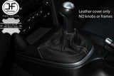 GREY STITCHING MANUAL LEATHER GEAR GAITER FITS PORSCHE CARRERA 997 BOXSTER 987