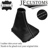 WHITE STITCHING FITS VOLVO XC60 2008+ LEATHER GEAR GAITER CUSTOM NEW MADE IN UK