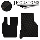 CREAM DIAMOND STITCH VINYL 4XTAILORED FLOOR CARPET FOR VOLVO FH13 12-20  JF1
