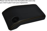 YELLOW STITCHING ARMREST LID LEATHER SKIN COVER FITS JEEP WRANGLER TJ 2002-2006